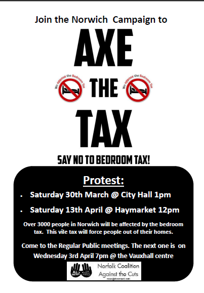Norwich Axe the Tax Say no to Bedroom Tax